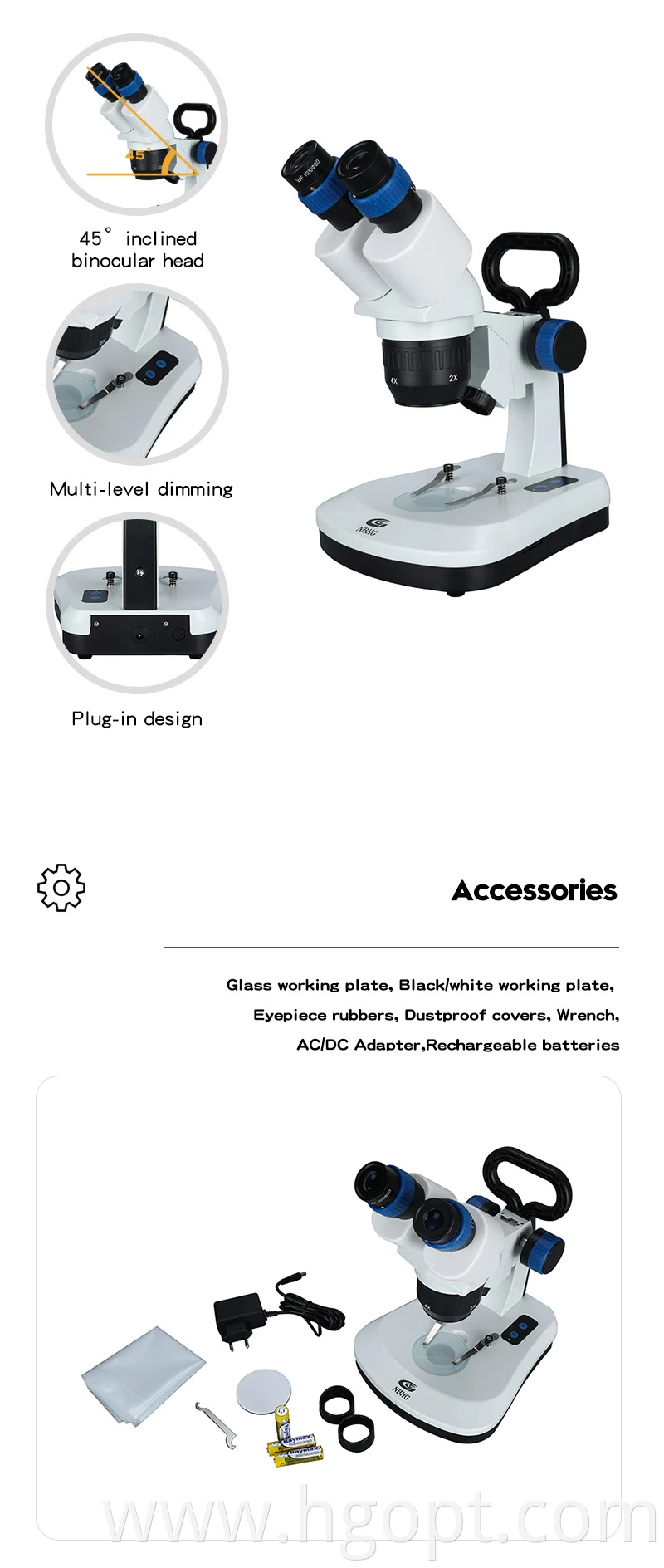 High Quality Stereo Microscope For Laboratory Use